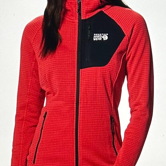 Mountain Hardware Polartec Power Grid Full-Zip Hooded Jacket in Size XL - Picture 1 of 8